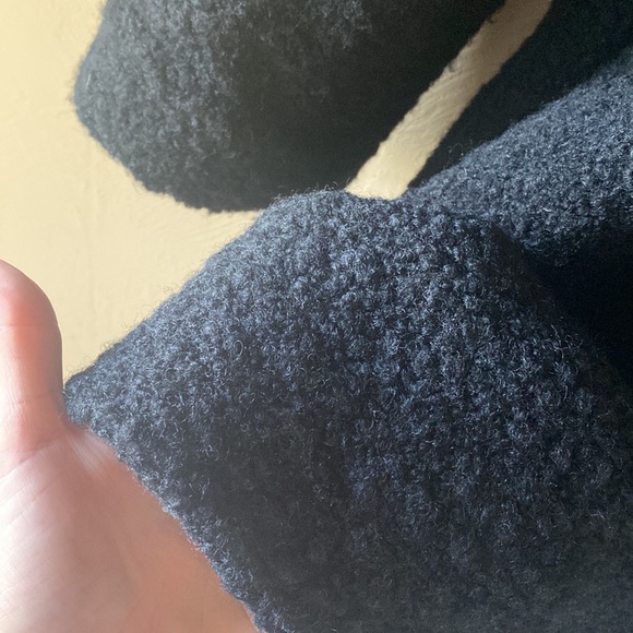 NWT Ganni Boucle Wool Coat Black M 8-10 40EU - Picture 10 of 13